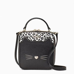 Kate Spade Meow Cat Daisy Vanity Crossbody Purse i